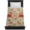 Fall Flowers Duvet Cover - Twin XL - On Bed - No Prop