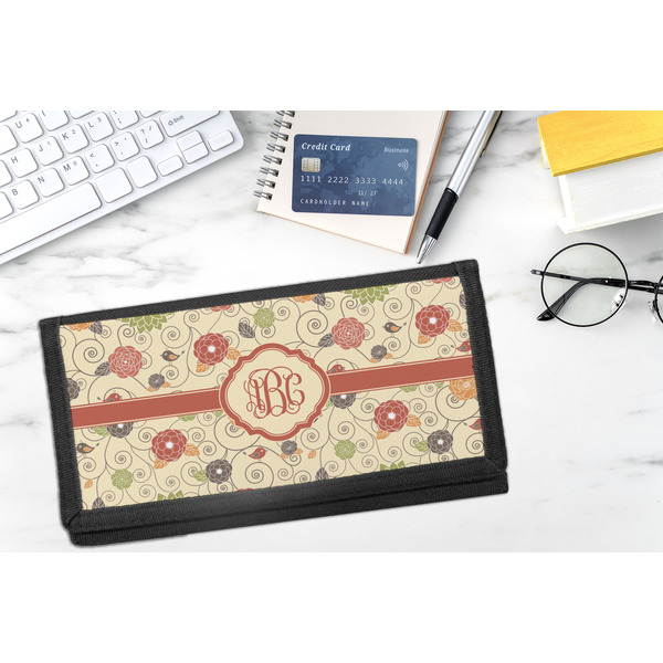 Fall Flowers DyeTrans Checkbook Cover - LIFESTYLE