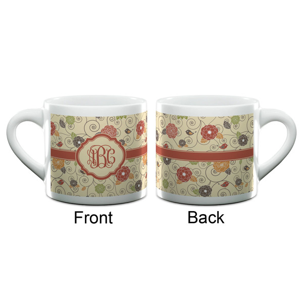 Fall Flowers Espresso Cup - 6oz (Double Shot) (APPROVAL)