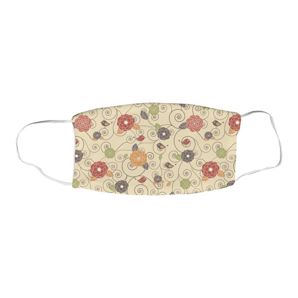 Fall Flowers Fabric Face Mask