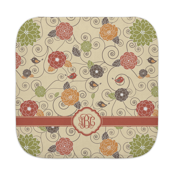 Custom Fall Flowers Face Towel (Personalized)