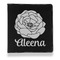 Fall Flowers Leather Binder - 1" - Black (Personalized)