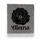 Fall Flowers Leather Binder - 1" - Grey (Personalized)