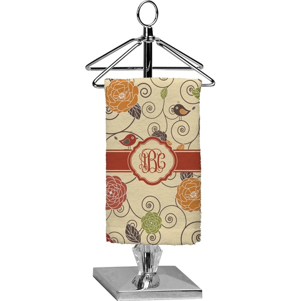 Custom Fall Flowers Finger Tip Towel - Full Print (Personalized)