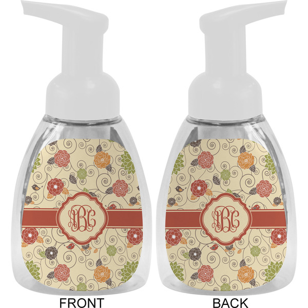 Fall Flowers Foam Soap Bottle Approval - White