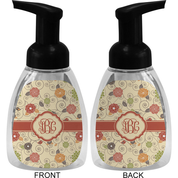 Fall Flowers Foam Soap Bottle (Front & Back)