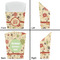 Fall Flowers French Fry Favor Box - Front & Back View
