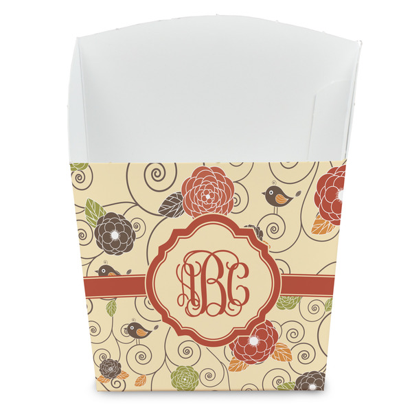 Custom Fall Flowers French Fry Favor Boxes (Personalized)