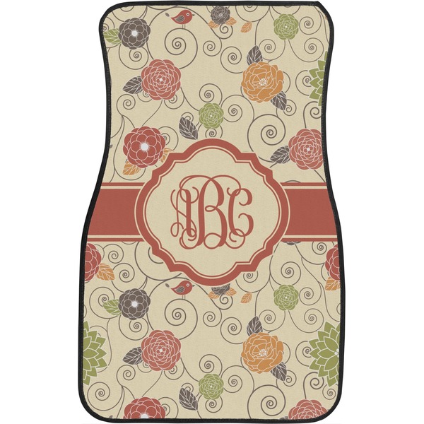 Fall Flowers Custom Car Floor Mats (Front Seat)