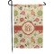 Fall Flowers Small Garden Flag - Single Sided w/ Monograms