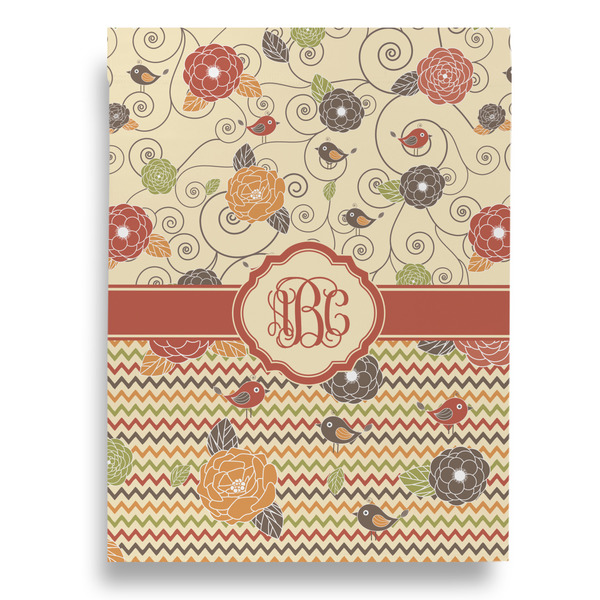 Fall Flowers Garden Flags - Large - Double Sided - BACK