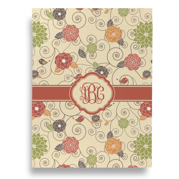 Fall Flowers Garden Flags - Large - Double Sided - FRONT