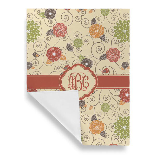 Fall Flowers Garden Flags - Large - Single Sided - FRONT FOLDED