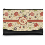 Fall Flowers Genuine Leather Women's Wallet - Small (Personalized)