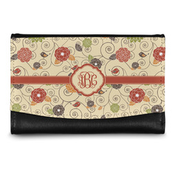 Fall Flowers Genuine Leather Women's Wallet - Small (Personalized)