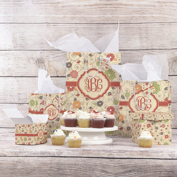 Fall Flowers Gift Bags - In Context