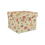 Fall Flowers Gift Box with Lid - Canvas Wrapped - Small (Personalized)