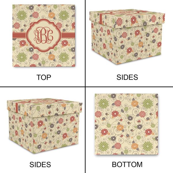 Fall Flowers Gift Boxes with Lid - Canvas Wrapped - X-Large - Approval