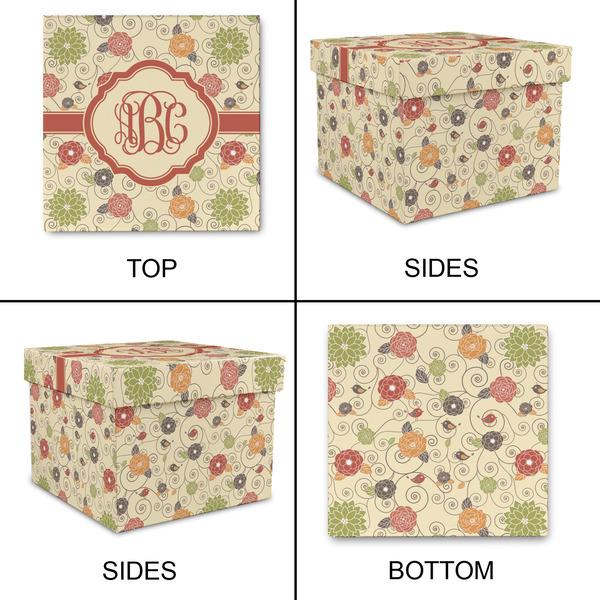 Fall Flowers Gift Boxes with Lid - Canvas Wrapped - XX-Large - Approval