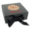 Fall Flowers Gift Boxes with Magnetic Lid - Black - Front (angle)