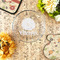 Fall Flowers Glass Pie Dish - LIFESTYLE