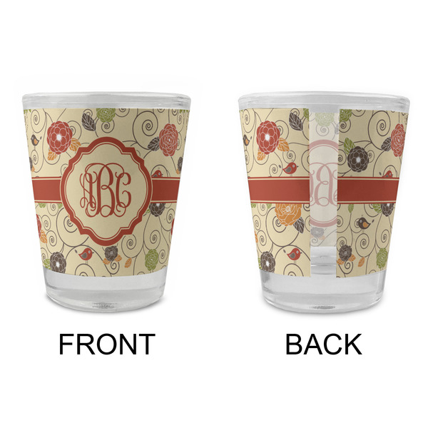 Fall Flowers Glass Shot Glass - Standard - APPROVAL