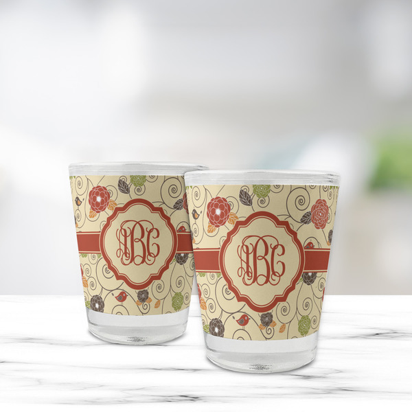 Fall Flowers Glass Shot Glass - Standard - LIFESTYLE