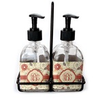 Fall Flowers Glass Soap & Lotion Bottles (Personalized)