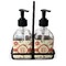 Fall Flowers Glass Soap & Lotion Bottle Set (Personalized)