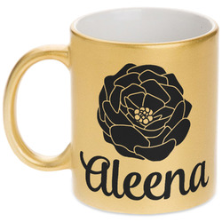 Fall Flowers Metallic Mug (Personalized)