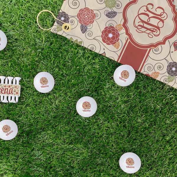 Fall Flowers Golf Balls - Generic - Set of 12 - LIFESTYLE