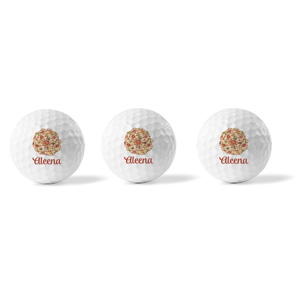Fall Flowers Golf Balls - Generic - Set of 3 - APPROVAL