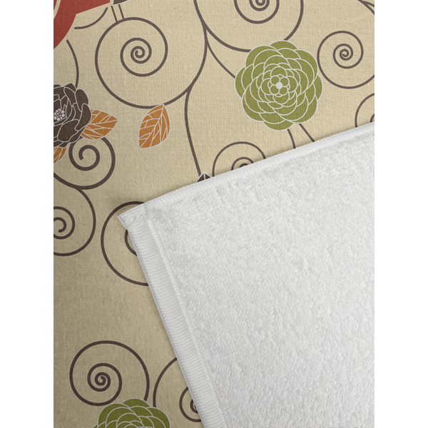 Fall Flowers Golf Towel - Detail