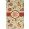 Fall Flowers Golf Towel (Personalized) - APPROVAL (Small Full Print)