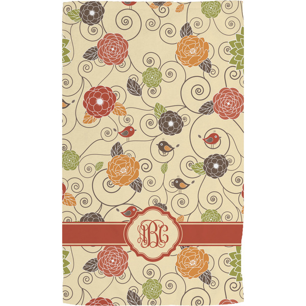 Fall Flowers Hand Towel (Personalized)