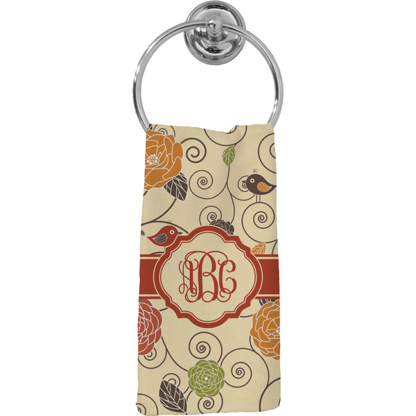 Custom Fall Flowers Hand Towel - Full Print (Personalized)
