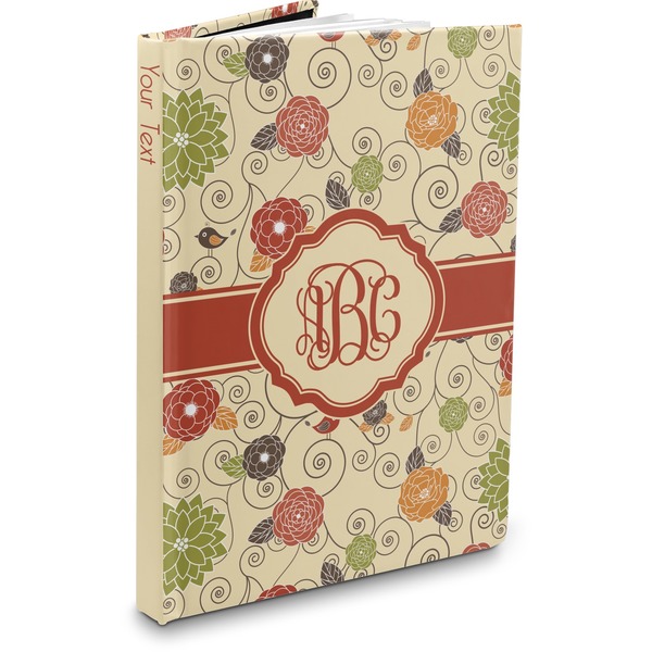 Custom Fall Flowers Hardbound Journal (Personalized)