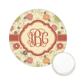 Fall Flowers Printed Cookie Topper - 2.15" (Personalized)