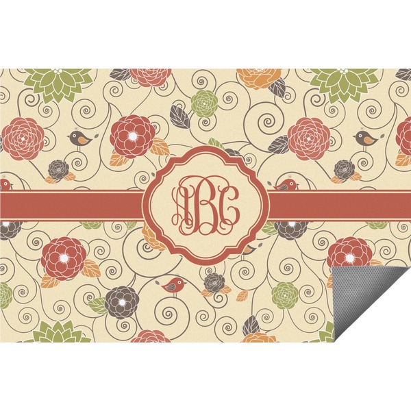 Custom Fall Flowers Indoor / Outdoor Rug - 2'x3' (Personalized)