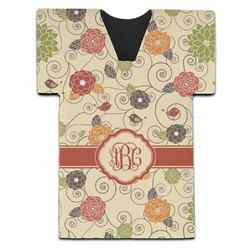 Fall Flowers Jersey Bottle Cooler (Personalized)