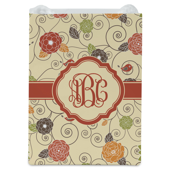 Fall Flowers Jewelry Gift Bag - Gloss - Front
