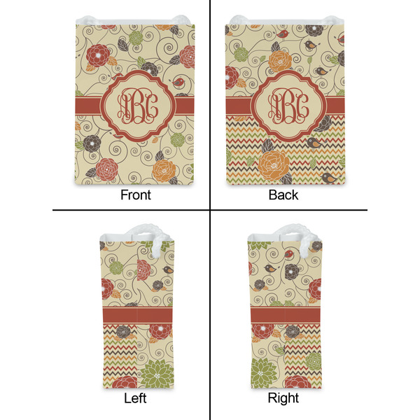 Fall Flowers Jewelry Gift Bag - Matte - Approval