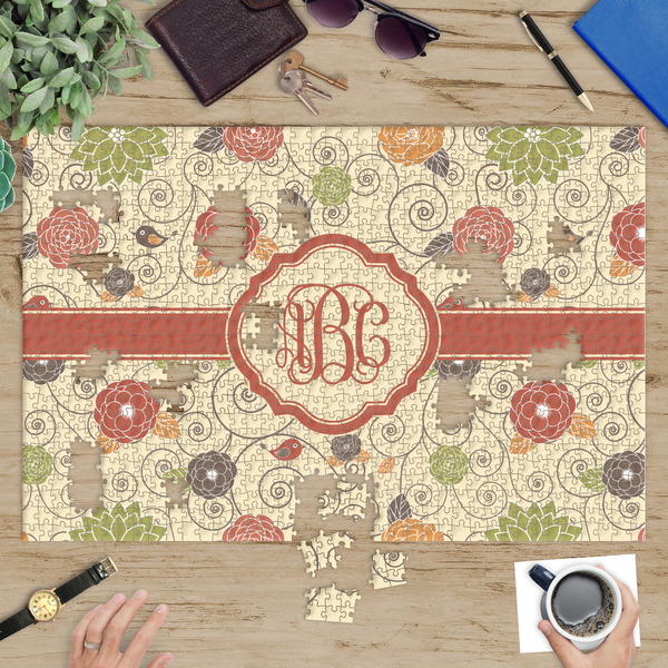 Fall Flowers Jigsaw Puzzle 1014 Piece - In Context
