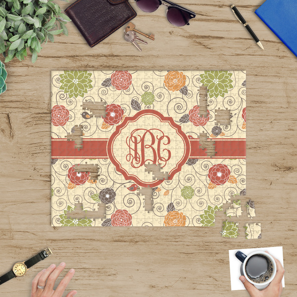 Fall Flowers Jigsaw Puzzle 500 Piece - In Context