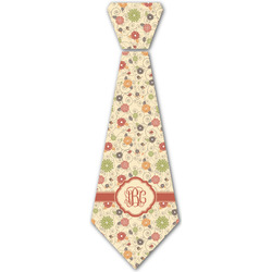Fall Flowers Iron On Tie - 4 Sizes (Personalized)