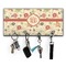Fall Flowers Key Hanger w/ 4 Hooks w/ Monogram