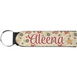 Fall Flowers Neoprene Keychain Fob (Personalized)