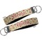 Fall Flowers Key-chain - Metal and Nylon - Front and Back