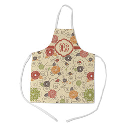 Fall Flowers Kid's Apron w/ Monogram