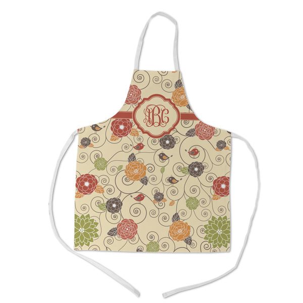 Custom Fall Flowers Kid's Apron - Medium (Personalized)